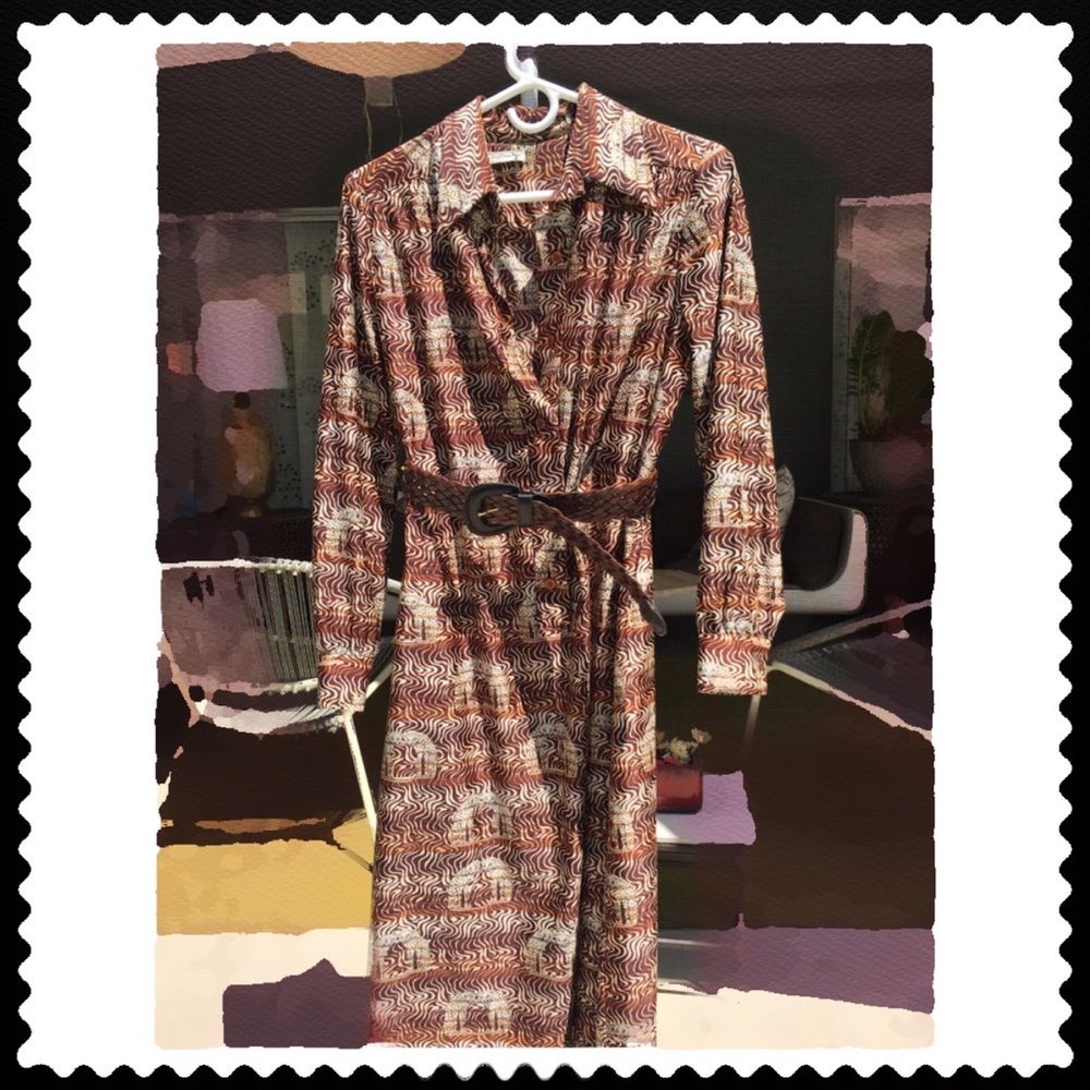 Vintage animal print dress